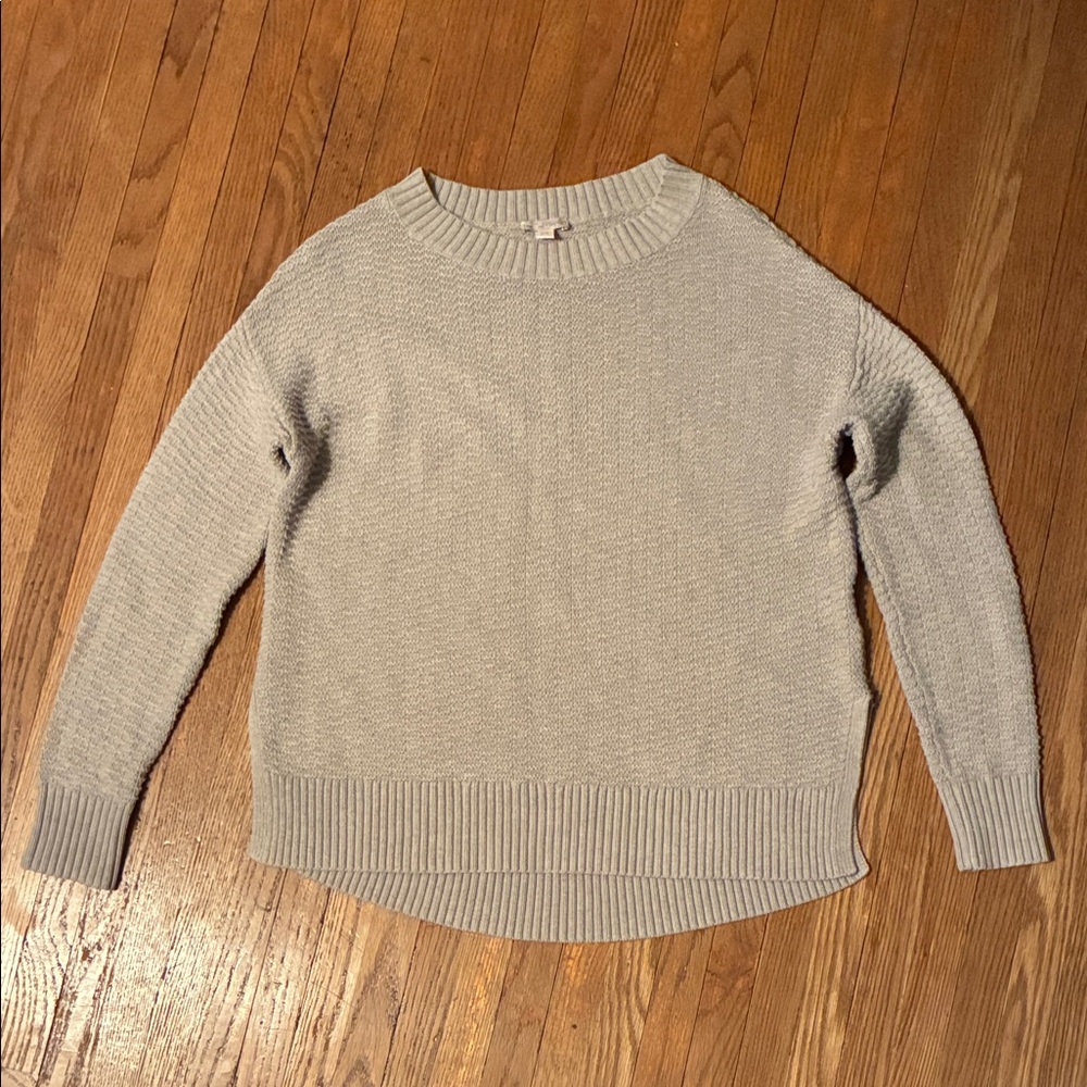 GAP Heather Gray Women's Crew Neck Knit Sweater